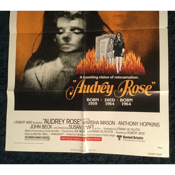 Audrey Rose 1977 Horror Movie Original Theatre Lobby Poster - Picture 3 of 4